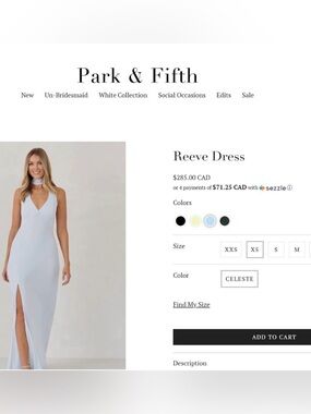 Park & Fifth NWT Dress